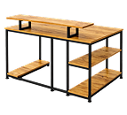 Рабочий стол с полками